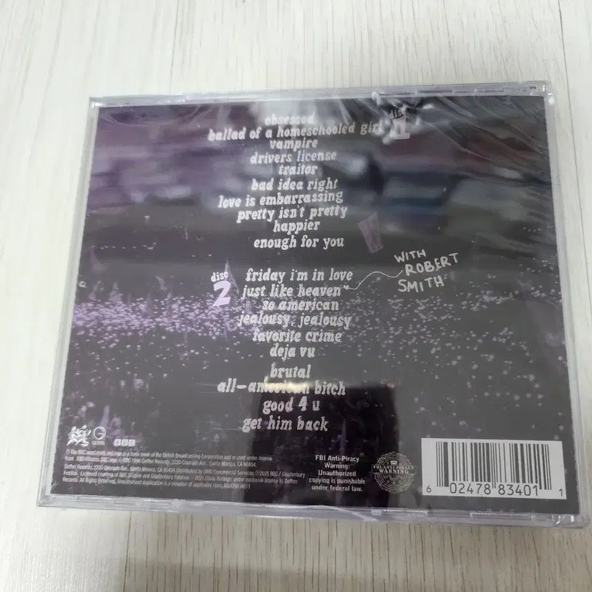 [BUNJANG] Olivia Rodrigo Live CD Album / 올리비아 로드리고 라이브 CD 앨범