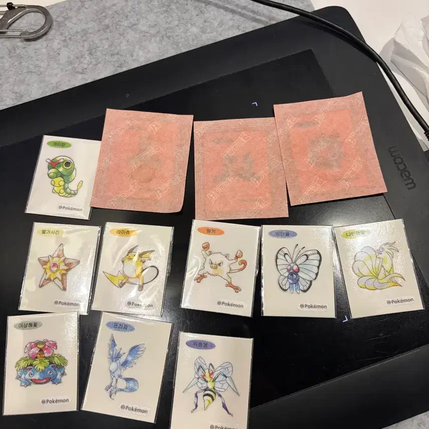 [BUNJANG] Pokemon Stickers - Ghost, Bellsprout, Dewgong / 포켓몬 띠부씰 아트웍 판매