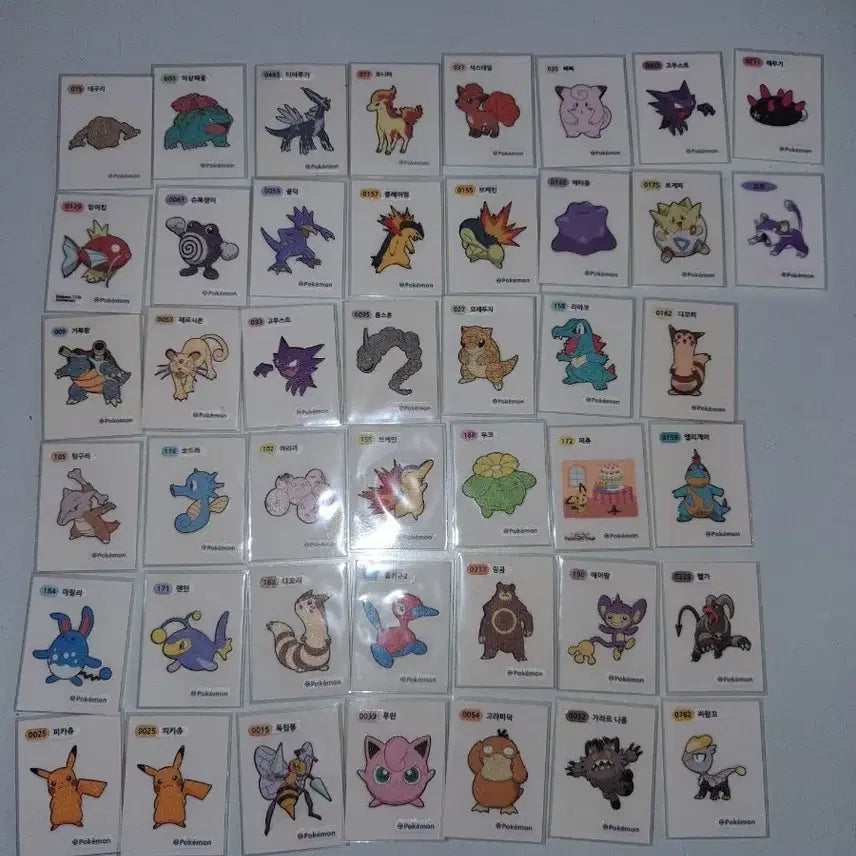 [BUNJANG] Pokemon Sticker Collection (44 pcs) Bundle Set / 포켓몬 띠부씰44장 일괄