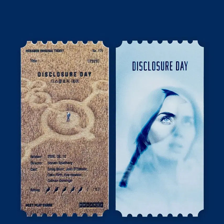 [BUNJANG] Disclosure Day Original Ticket Megabox Special Edition No. 175 / 디스클로저 데이 오리지널 티켓 메가박스 영화 특전 No.175