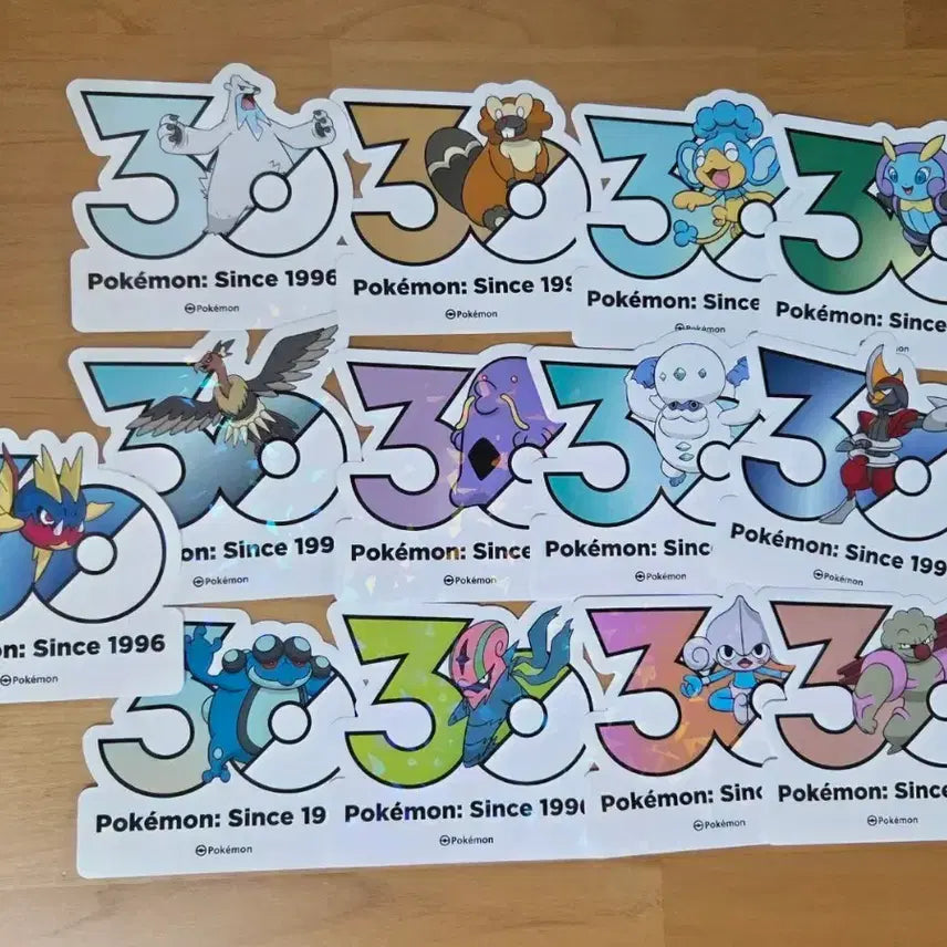 [BUNJANG] Pokemon 30th Anniversary Logo Sticker / 포켓몬 30주년 스티커 개당 800