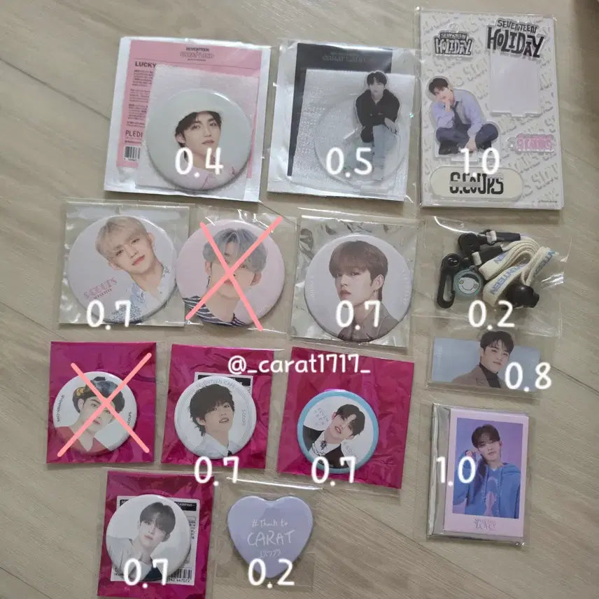 [BUNJANG] Seventeen S.Coups Goods / (미사용)세븐틴 에스쿱스 굿즈 양도