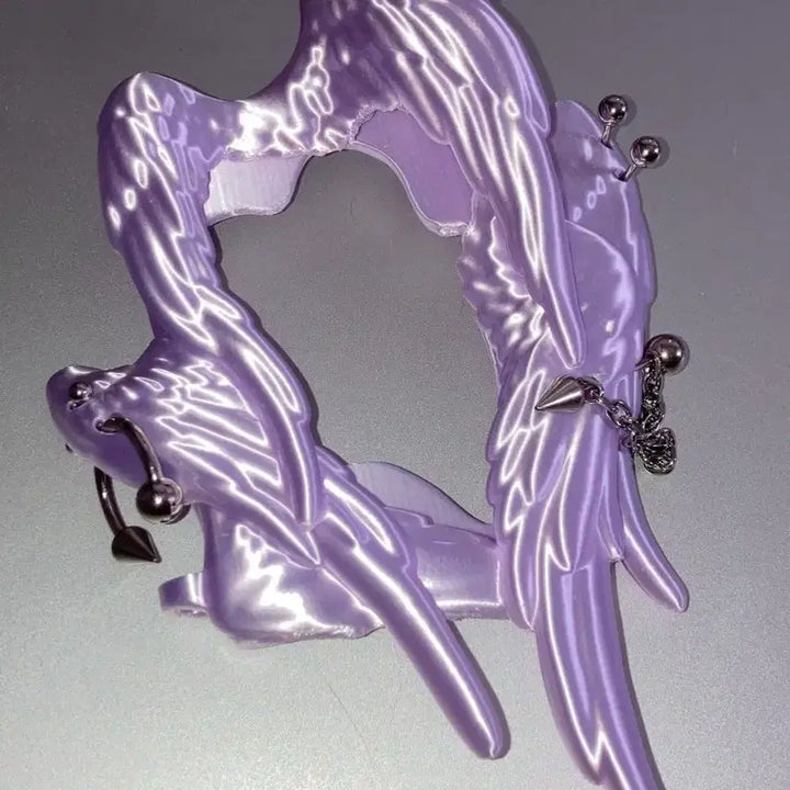 [BUNJANG] YANZHUJI Purple Piercing Photocard Holder / YANZHUJI 포카홀더 퍼플 피어싱 ran