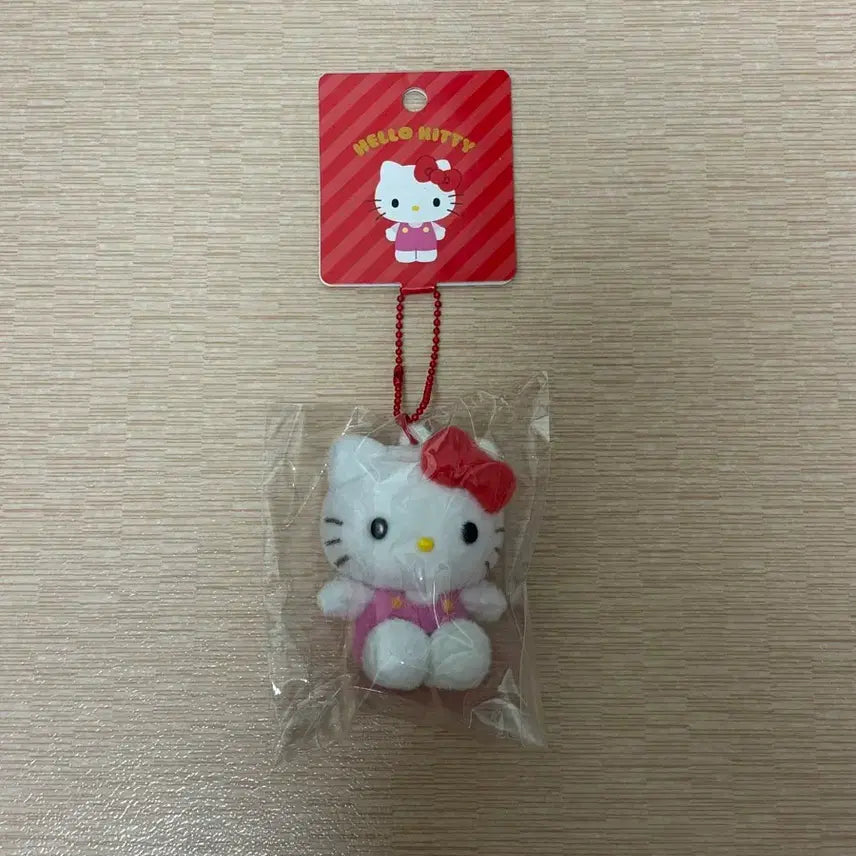 [BUNJANG] Sanrio Hello Kitty Fluffy Mascot Doll Keyring / 산리오 헬로키티 키티 플로키 마스코트 인형 키링