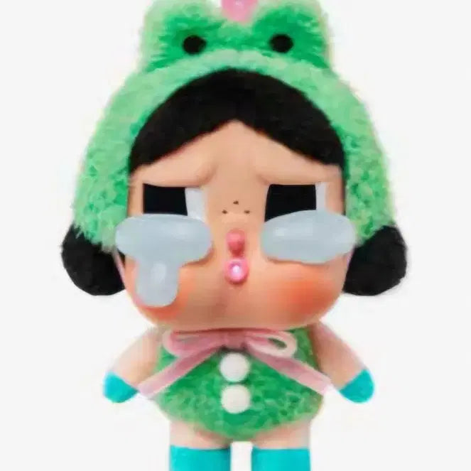 [BUNJANG] POP MART CryBaby Crying Again Series Frog Plush Keychain / 팝마트 크라이베이비 크라잉 어게인 시리즈 인형 키링 개구리