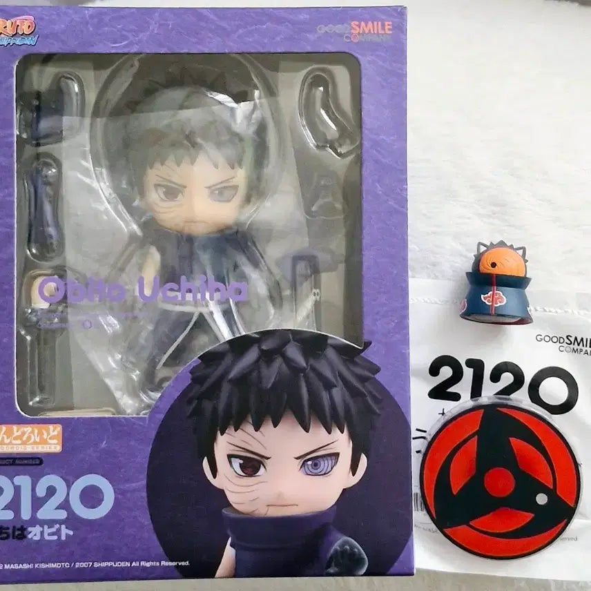 [BUNJANG] Naruto Uchiha Obito Nendoroid 2120 &amp; Nyaruto Tobi Megacats Figure / 나루토 우치하 오비토 넨도로이드 2120 냐루토 토비 메가캣