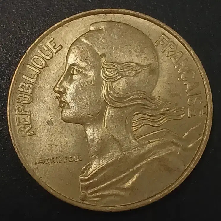 [BUNJANG] 1974 France 20 Centimes Coin / 1974년 프랑스 20상팀 동전 w1746
