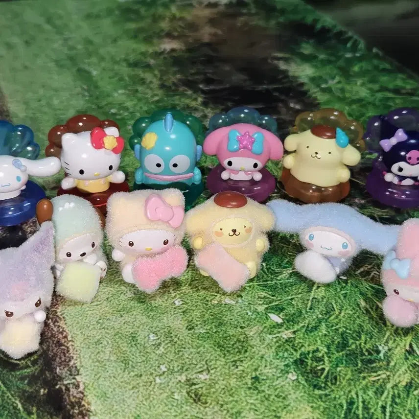 [BUNJANG] Sanrio Mini Figure Pearl Shell / Heart Costume Regular Version Full Set / 산리오 미니피규어 진주 조개/하트 코스튬 일반 버전 풀세트
