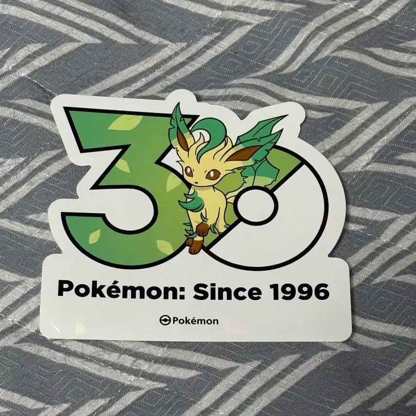 [BUNJANG] Pokemon 30th Anniversary Olive Young Sticker Leafeon / 포켓몬 30주년 올영 스티커 리피아