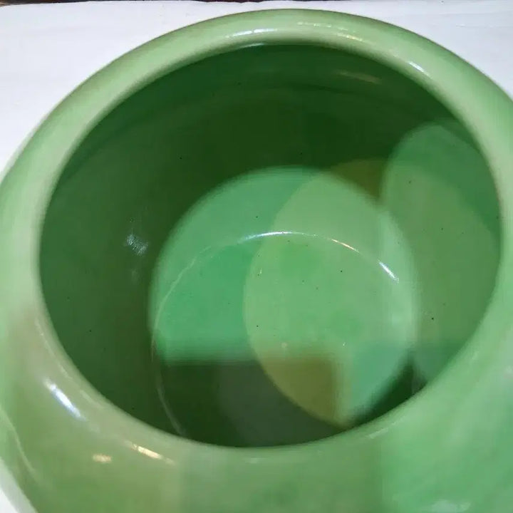 [BUNJANG] Antique Green Ceramic Chamber Pot / 민속품 왜사기 초록요강