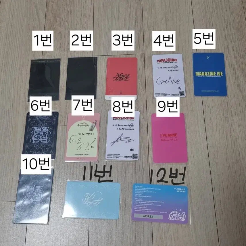 [BUNJANG] IVE Official Photocard Set / 아이브 공식 포카(포토카드) 판매