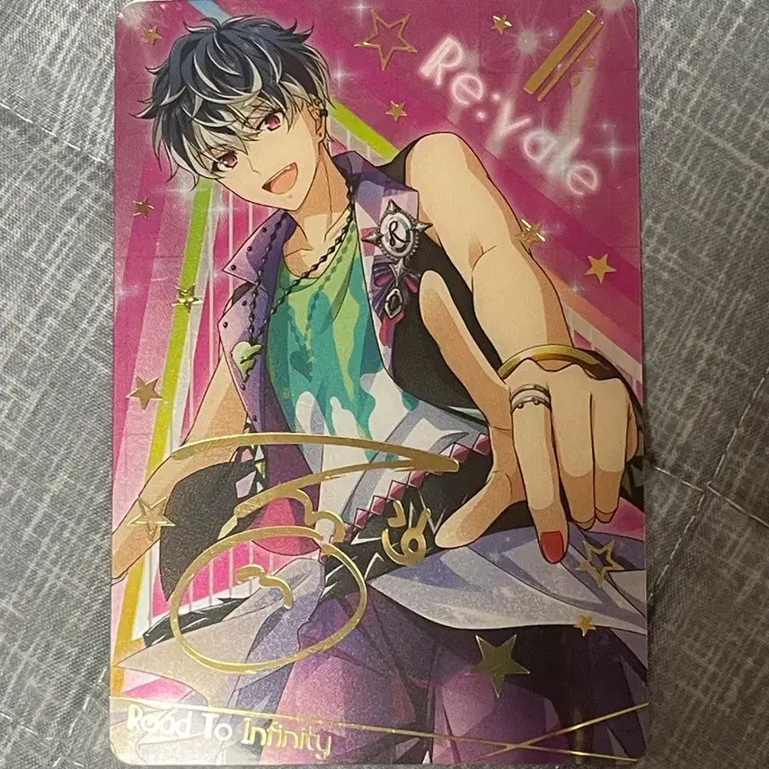 [BUNJANG] I-LAND Momo Metal Card Gold Foil Signature / 아이나나 모모 메탈카드 금박싸인