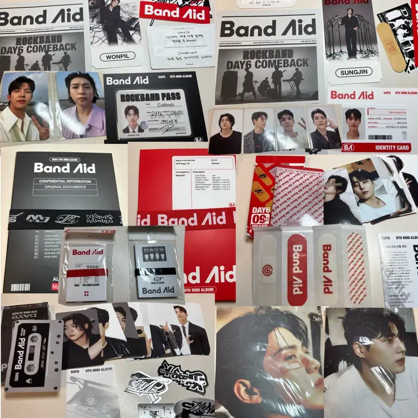 [BUNJANG] DAY6 Band Aid Album Bundle Set / DAY6 데이식스 밴드에이드 앨범 Band Aid 4종 판매