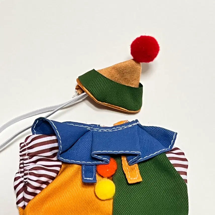 [BUNJANG] Pierrot Outfit Nui Doll Clothes Set / 10깅 누이 삐에로 인형옷 누이옷
