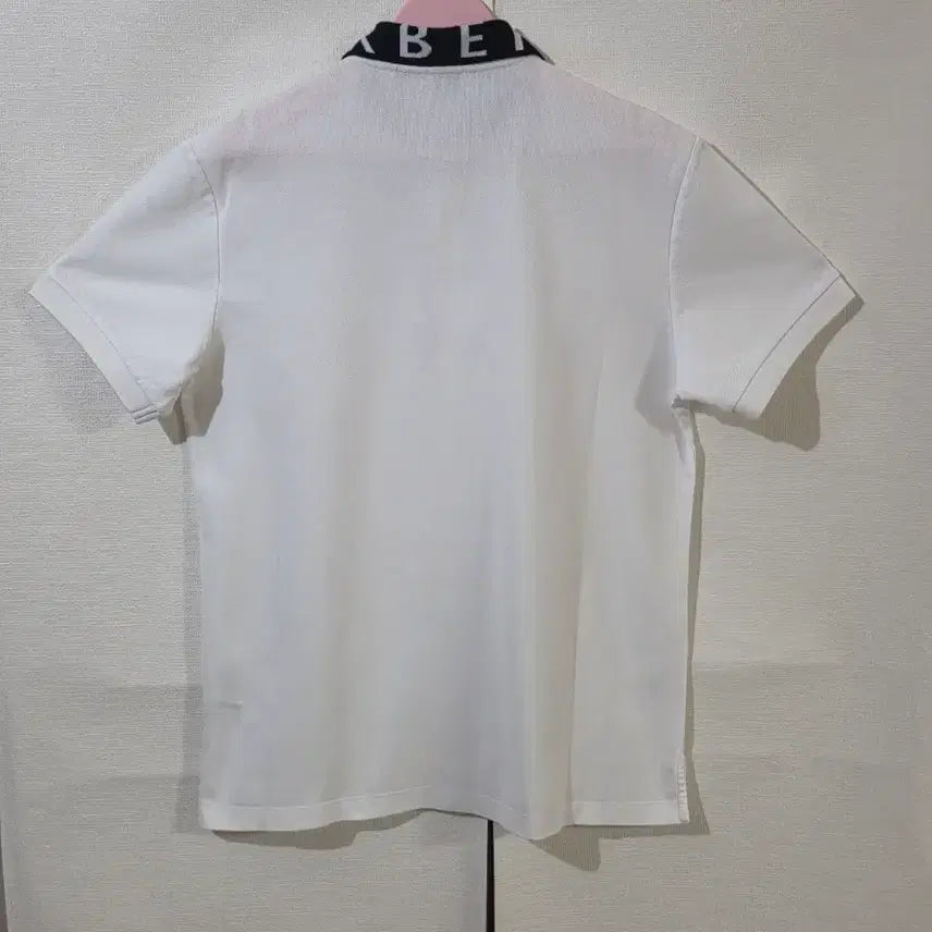 [BUNJANG] Burberry White Polo Shirt L / 정품 버버리 화이트 카라티 L