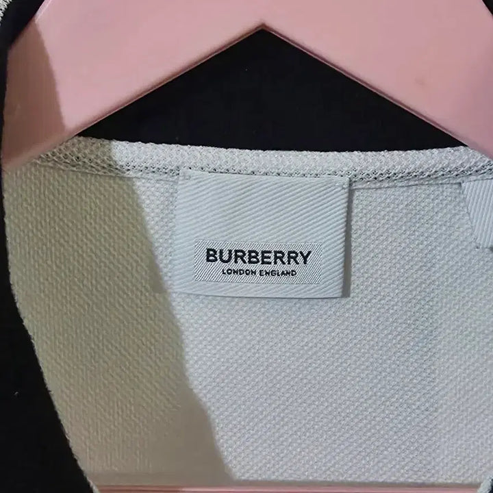 [BUNJANG] Burberry White Polo Shirt L / 정품 버버리 화이트 카라티 L
