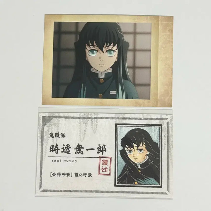 [BUNJANG] Demon Slayer Muichiro Tokito Business Card Pascha Kore Set / 귀멸의 칼날 무이치로 명함 파샤코레 포토 카드 2장 일괄