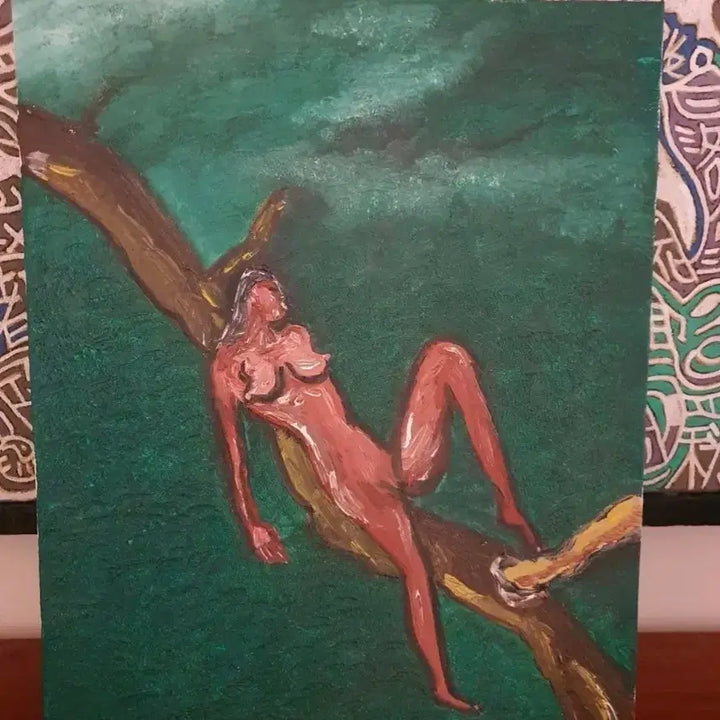 [BUNJANG] Kim Namhyung Oil Painting "Waiting Woman" / 서양화가 김남형 유화