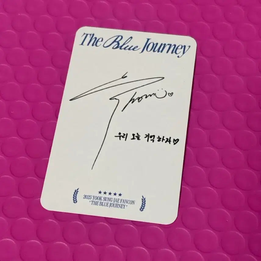 [BUNJANG] BTOB Yook Sung Jae 2025 Solo Fancon Last Day Photocard / 비투비 육성재 2025 솔로 팬콘 막콘 입장 포카