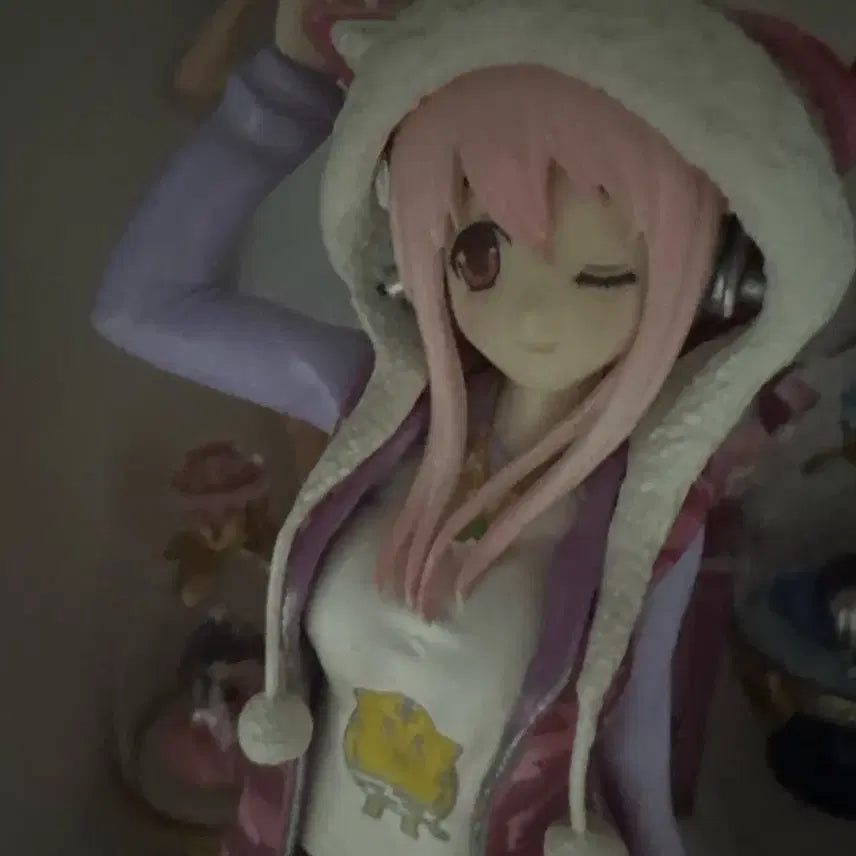 [BUNJANG] Super Sonico Pink Tiger Ver. Figure / 급전) 슈퍼소니코 핑크 호랑이 ver 피규어 미소녀