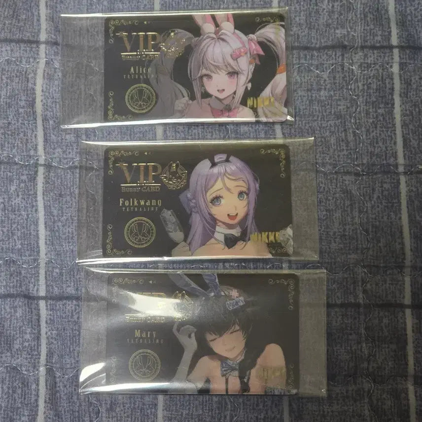 [BUNJANG] NİKE VIP Bunny Girl Card Set (Alice, Volk Bang, Mary) / 니케 Vip 바니걸 카드 3종 앨리스 폴크방 메어리