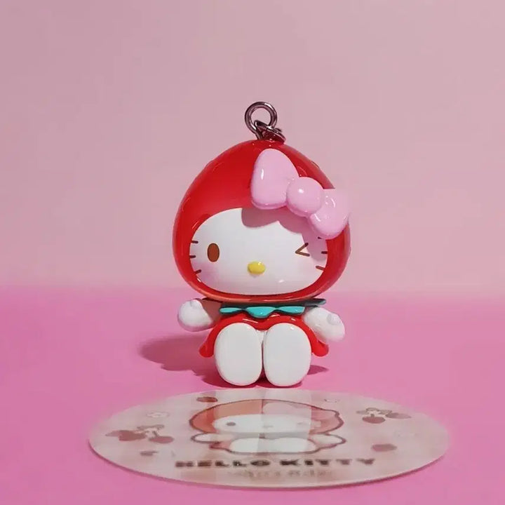 [BUNJANG] TOP TOY Sanrio Strawberry Kitty Figure Random Keychain / 탑토이 산리오 스트로베리 딸기 피규어 랜덤 키링 / 히든 헬로키티 스페셜