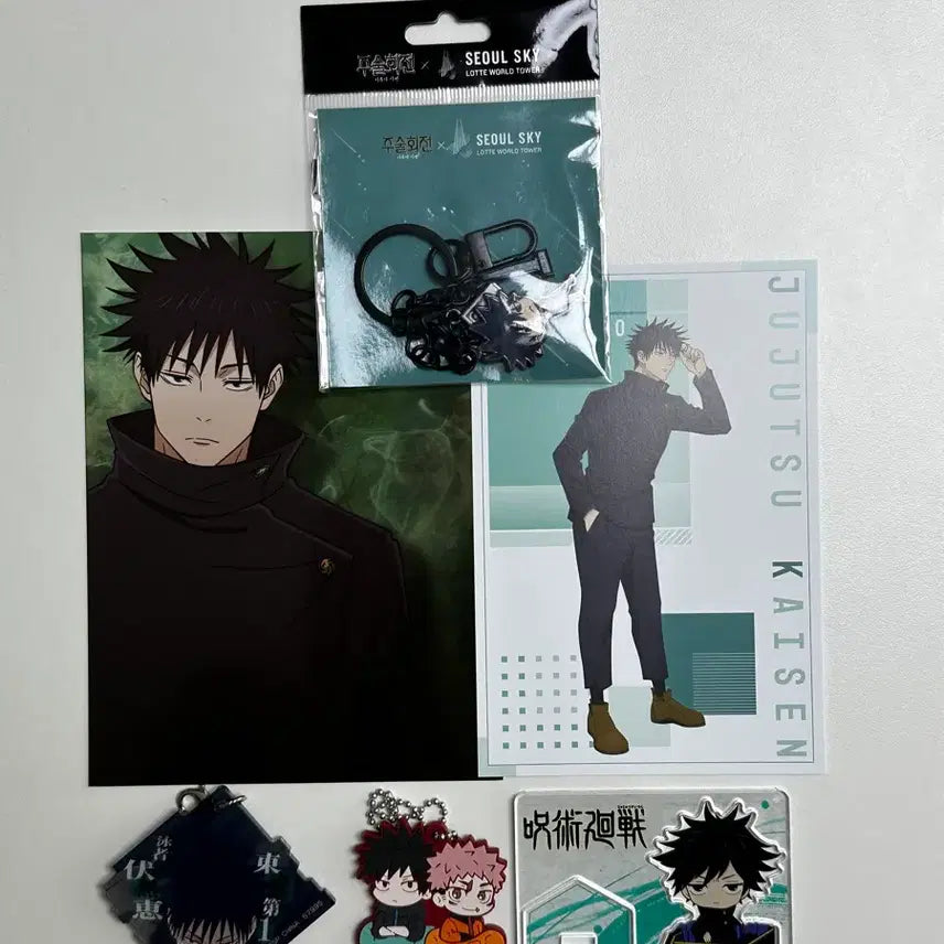 [BUNJANG] Jujutsu Kaisen Fushiguro Megumi Goods Keychain and Acrylic Keychain / 주술회전 후시구로 메구미 굿즈
