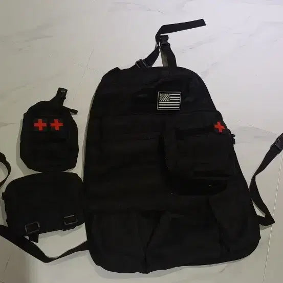 [BUNJANG] Tactical Car Seat Back 3-Piece Pouch Set / 택티컬 차량용 시트백 3종 파우치 세트