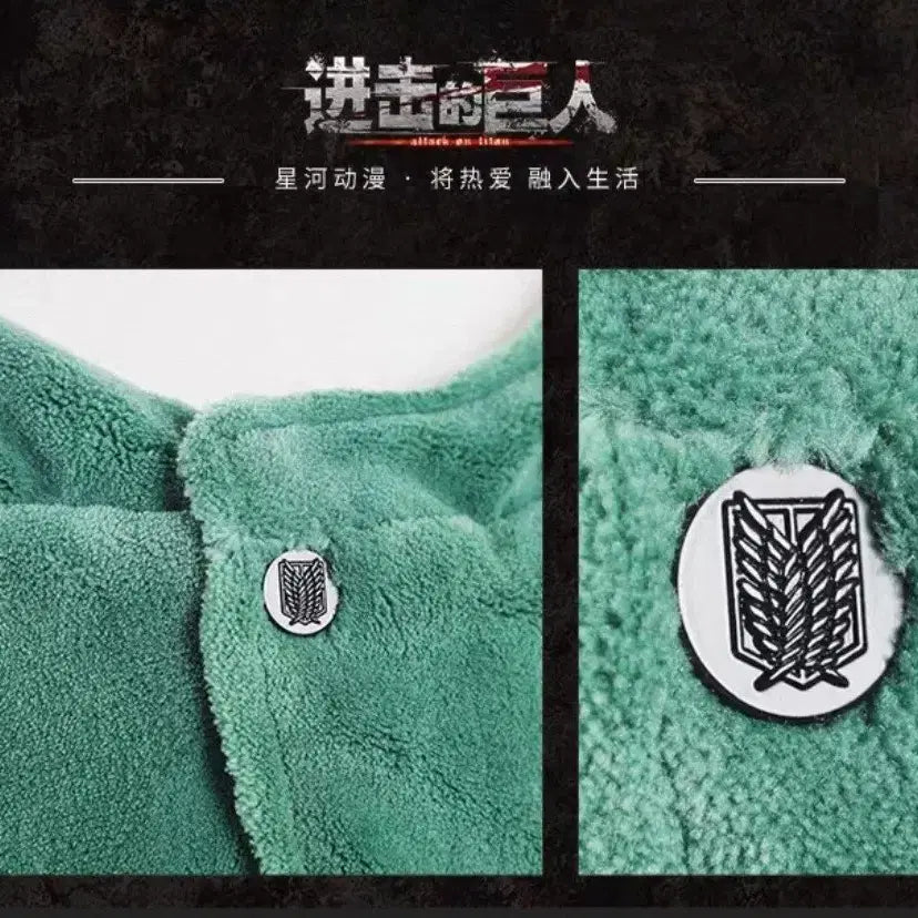 [BUNJANG] Attack on Titan Levi Blanket (Official Chinese Merchandise, Sealed) / 미개봉 현물)진격거 진격의 거인 중국 공식 리바이 담요 조사병단