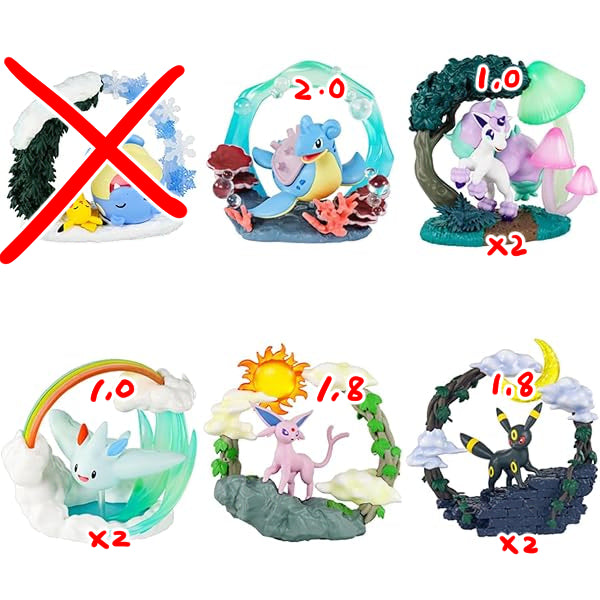 [BUNJANG] Re-Ment Circular Diorama Series 1 Pokemon Figures / 포켓몬 리멘트 서큘러 디오라마 1탄 판매합니다