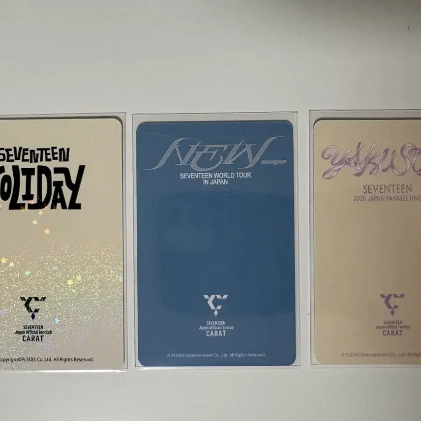 [BUNJANG] SEVENTEEN Mingyu Japan FC Photocard Bundle Set / 세븐틴 민규 japan fc 특전포카 3종 일괄 판매