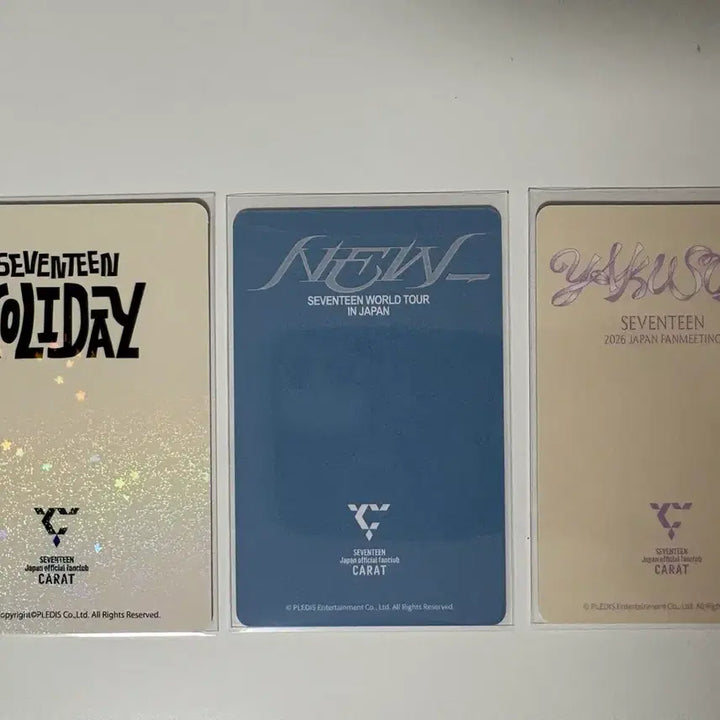 [BUNJANG] SEVENTEEN Mingyu Japan FC Photocard Bundle Set / 세븐틴 민규 japan fc 특전포카 3종 일괄 판매