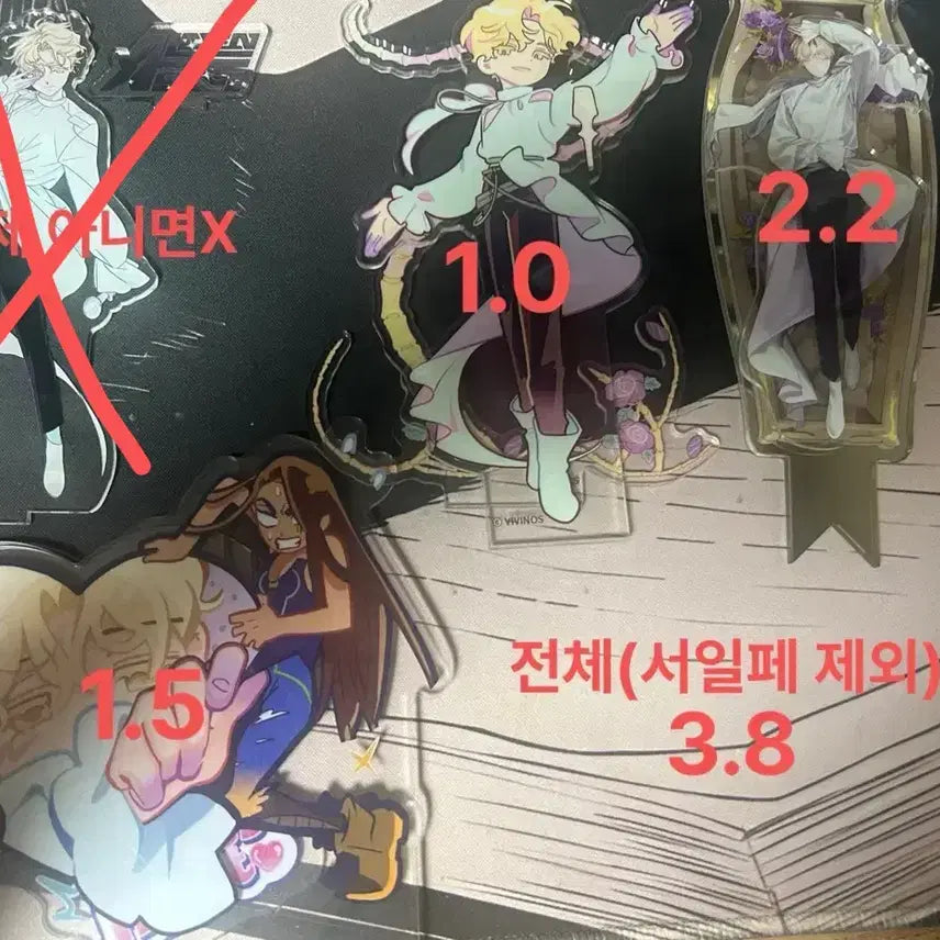 [BUNJANG] Esty Luca Acrylic Stand - Seoul Illustration Fair Fruity Samwolsoo New Year / 에이스테 루카 아크릴 판매 서일페 프루티 삼월수 신년