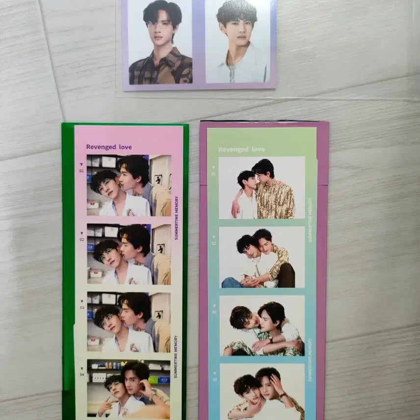 [BUNJANG] Revenged Love Jeon Heon Yu Heonseung Four-Cut Proof Photo Set / 역애 Revenged Love 포카 전헌 유헌승 네컷 증명사진