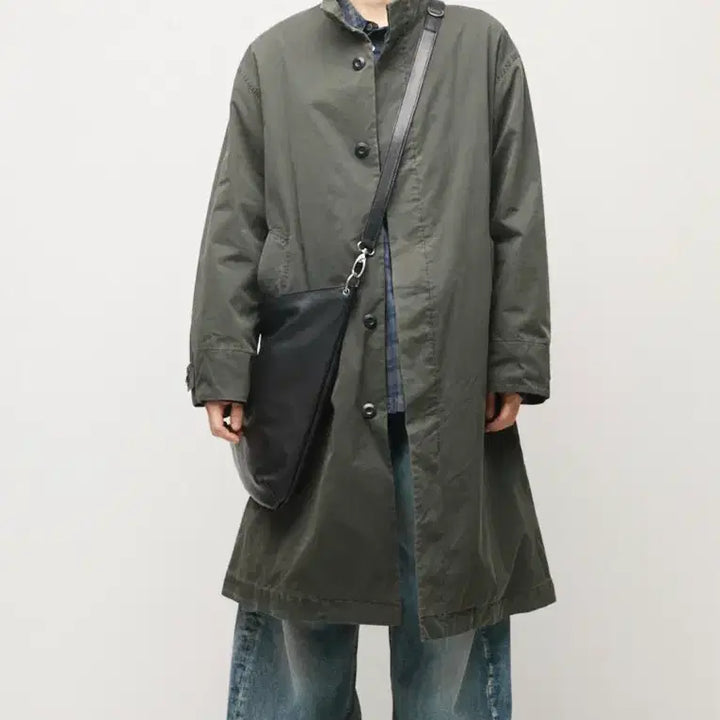 [BUNJANG] HAECHI.ROOM Windy Coat Overdyed Khaki Size 4 / 해칭룸 윈디 코트 오버 다이드 카키 4
