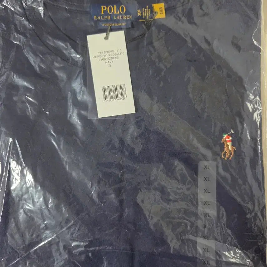 [BUNJANG] Polo Ralph Lauren Navy Pony Embroidery Short Sleeve T-Shirt XL / 폴로 랄프로렌 네이비 포니자수 반팔티 Xl