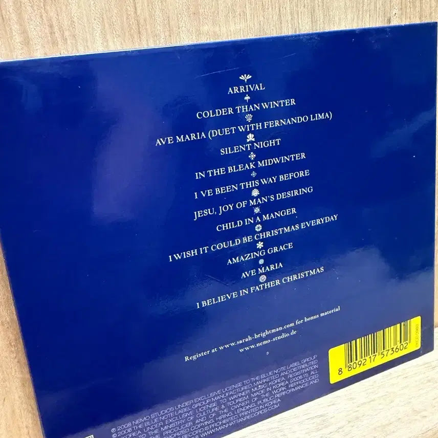 [BUNJANG] Sarah Brightman Winter Symphony CD / 사라 브라이트만 - Winter symphony(2008) / CD