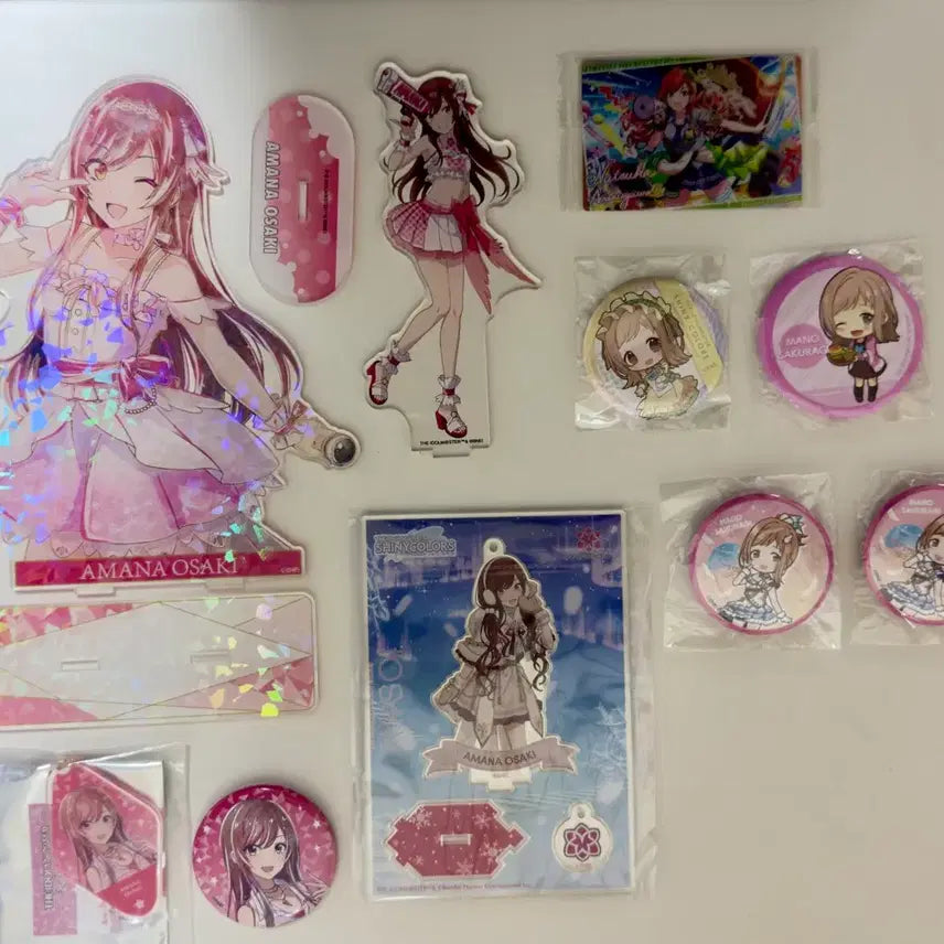 [BUNJANG] THE iDOLM@STER Shiny Colors Mano Natsuhaha Amanaa Goods Bundle / 아이돌마스터 샤이니컬러즈 마노 나츠하 아마나 굿즈