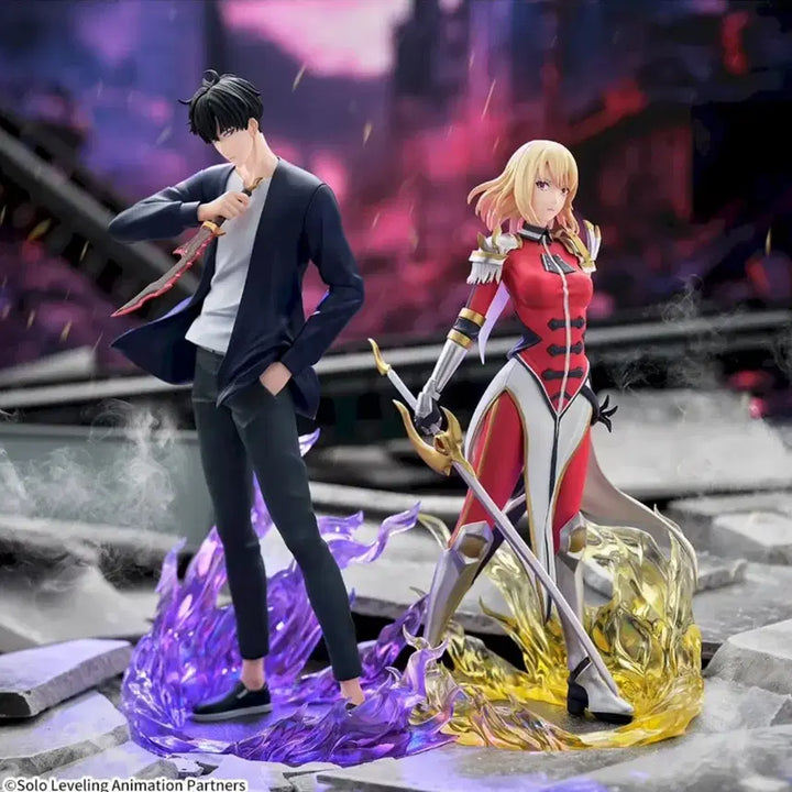 [BUNJANG] Sega Solo Leveling Sung Jinwoo &amp; Cha Hae-in Figure / 세가 나 혼자만 레벨업 성진우 차해인 피규어