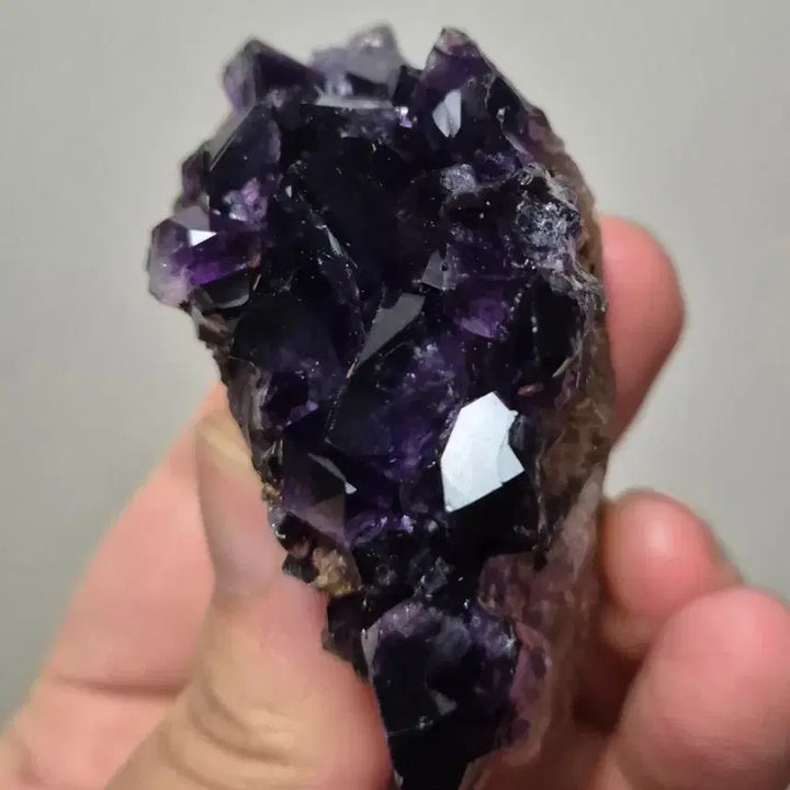 [BUNJANG] Deep Amethyst Cluster Crystal - Natural Birthstone / 하루만세일!포도주빛 자수정! 클러스터 원석 결정 광물 탄생석