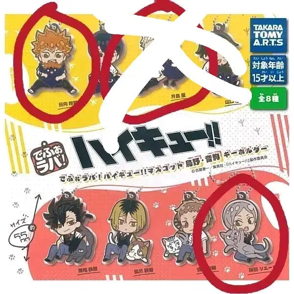 [BUNJANG] Haikyu!! Depo Rubber Mascot Keychain / 하이큐 데포러버 마스코트 키홀더 키링 판매