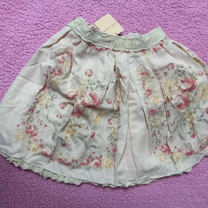 [BUNJANG] LIZ LISA Hanagara Pattern Lace Skirt / 리즈리사 하나가라 패턴 레이스 스커트 히메카지 히메갸루 라떼갸루 플로럴