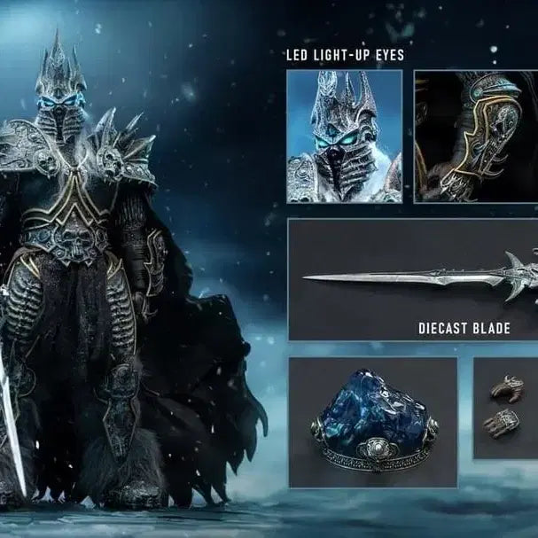 [BUNJANG] 108 Toys 1/6 Arthas Menethil World of Warcraft Lich King Diecast Figure (Sealed, Repaired) / 108Toys 1/6 W.O.W 아서스 메네실  풀박스