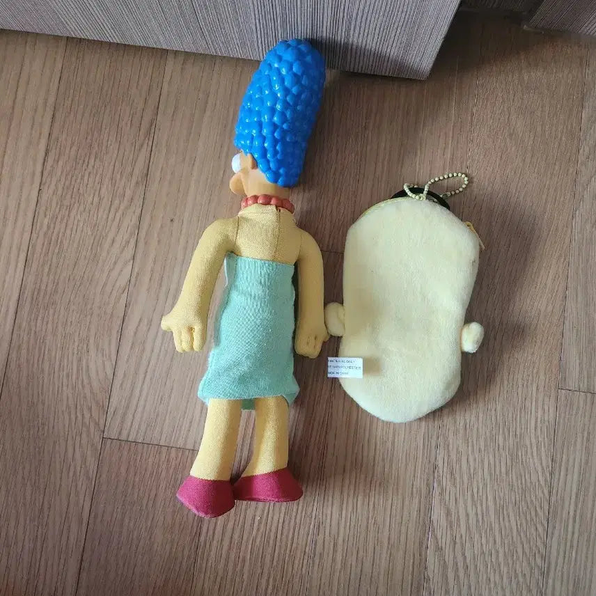 [BUNJANG] The Simpsons Marge Doll + Homer Pouch Set / 심슨 마지 인형 + 호머 파우치