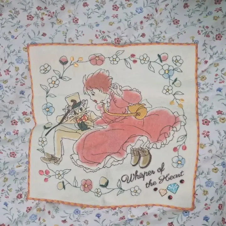 [BUNJANG] Studio Ghibli Whisper of the Heart Handkerchief Official Merchandise Authentic / 지브리 귀를 기울이면 손수건 공식 굿즈 정품