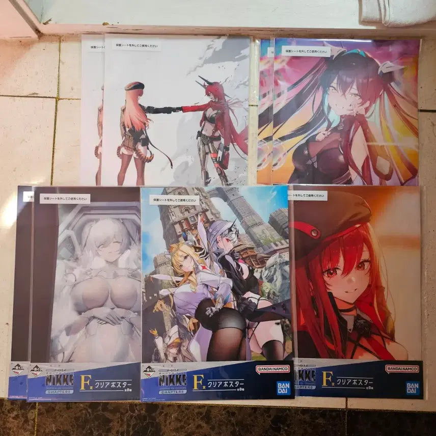 [BUNJANG] Nier: Automata Chapter 6 Ichiban Kuji Poster Set / 니케 클리어 포스터 라피 레드후드 신데렐라 세이렌 이치방쿠지 제일복권