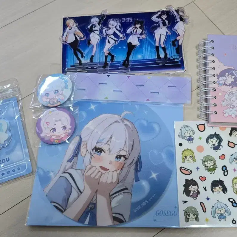 [BUNJANG] Ishworld Idol Isedal Merchandise Bundle / 이세돌 이세계아이돌 굿즈 일괄 이세팝 이세페 마법소녀 응원봉 포카 엽서