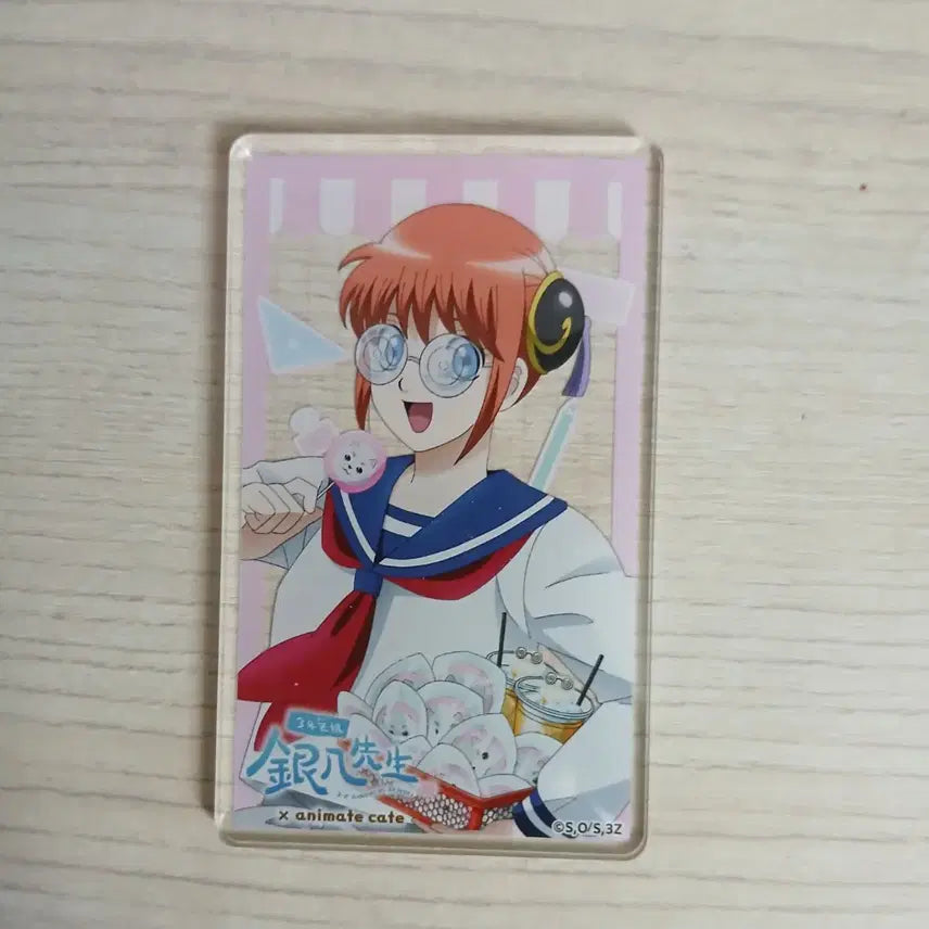 [BUNJANG] Gintama 3Zetsu Collaboration Cafe Acrylic Card Kagura / 은혼 삼젯 콜라보 카페 아크릴 카드 카구라