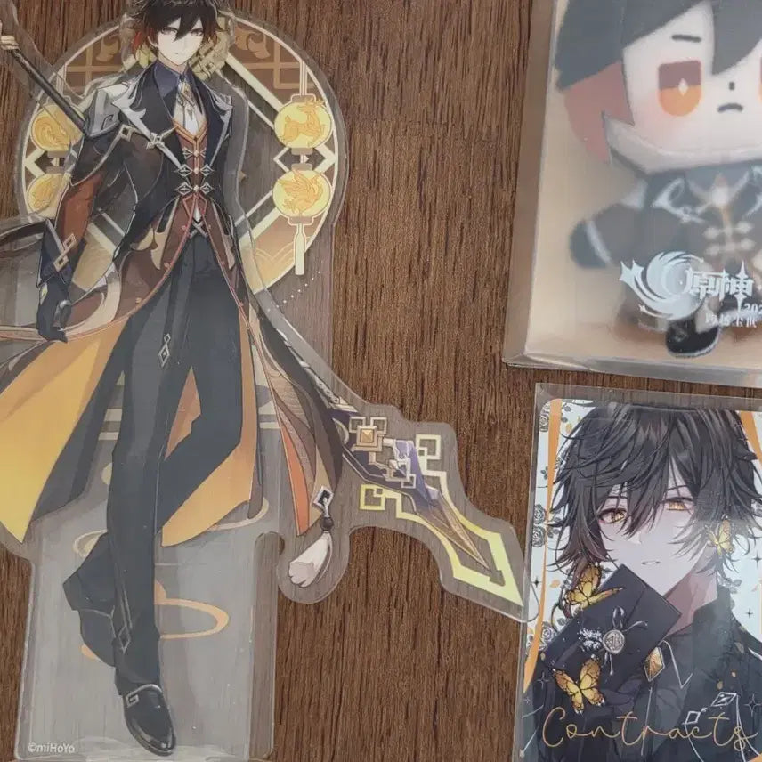 [BUNJANG] Genshin Impact Zhongli Plush Doll Acrylic Stand Photocard / (배송비포함) 원신 종려 말슈붕 ㅌㅇ님 포카 아크릴 스탠드 누이 인형