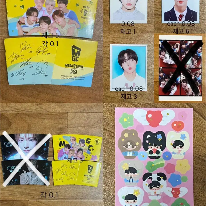 [BUNJANG] NCT WISH MEGA COFFEE Cup Holder Rikku Proof Photo / 엔시티 위시 메가커피 컵홀더, 리쿠 증명사진, 다님 특전 비공굿